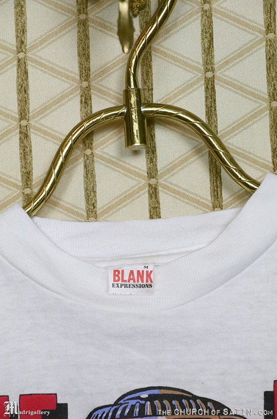 フライホラー映画Tシャツ、1986年ヴィンテージレアホワイト