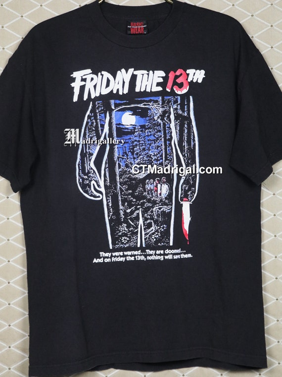 Friday the 13th Shirt, Horror Movie T-shirt, Jason Vintage
