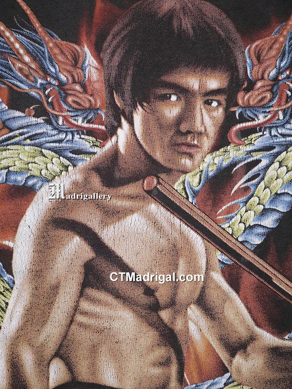 Bruce Lee shirt, vintage rare T-shirt, The Crow m… - image 3