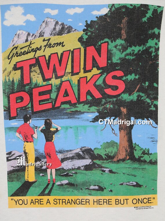 Twin Peaks t shirt, David Lynch, vintage rare hor… - image 3