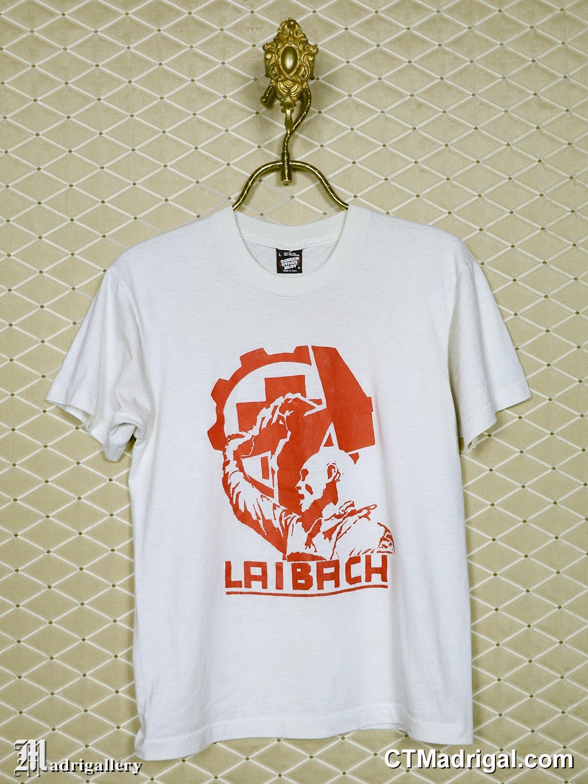 Laibach T-shirt, Vintage Rare off White Tee Shirt Coil