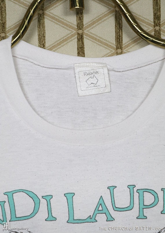 Cyndi Lauper t-shirt, vintage rare white tee shirt, 1… - Gem