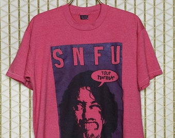 SNFU T-shirt Vintage Rare Punk Rock Tee 