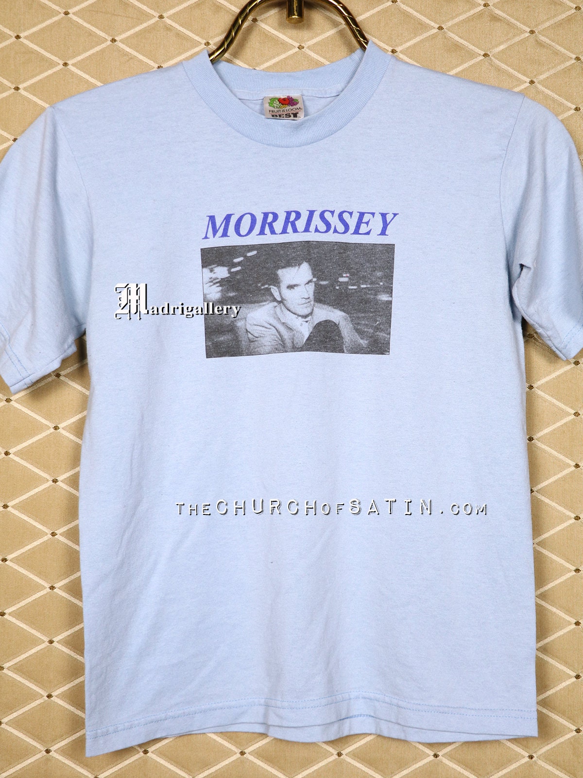 Morrissey T-shirt, Smiths Vintage Rare Blue Shirt, Joy
