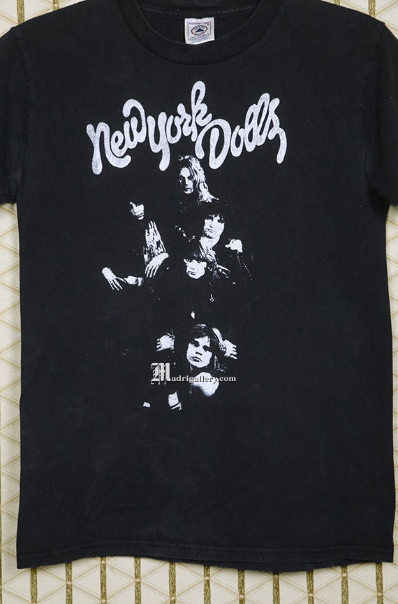 ニューヨーク・ドールズのTシャツ、ジョニー・サンダースの黒T