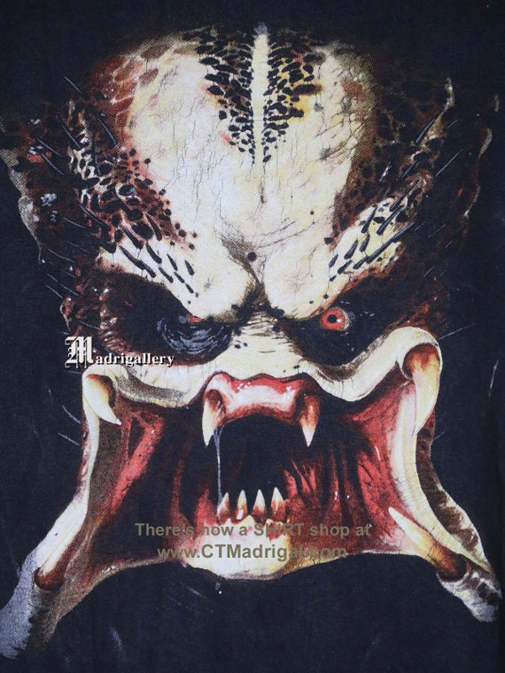 Predator Shirt, Horror Movie Vintage Rare T-shirt Alien Aliens