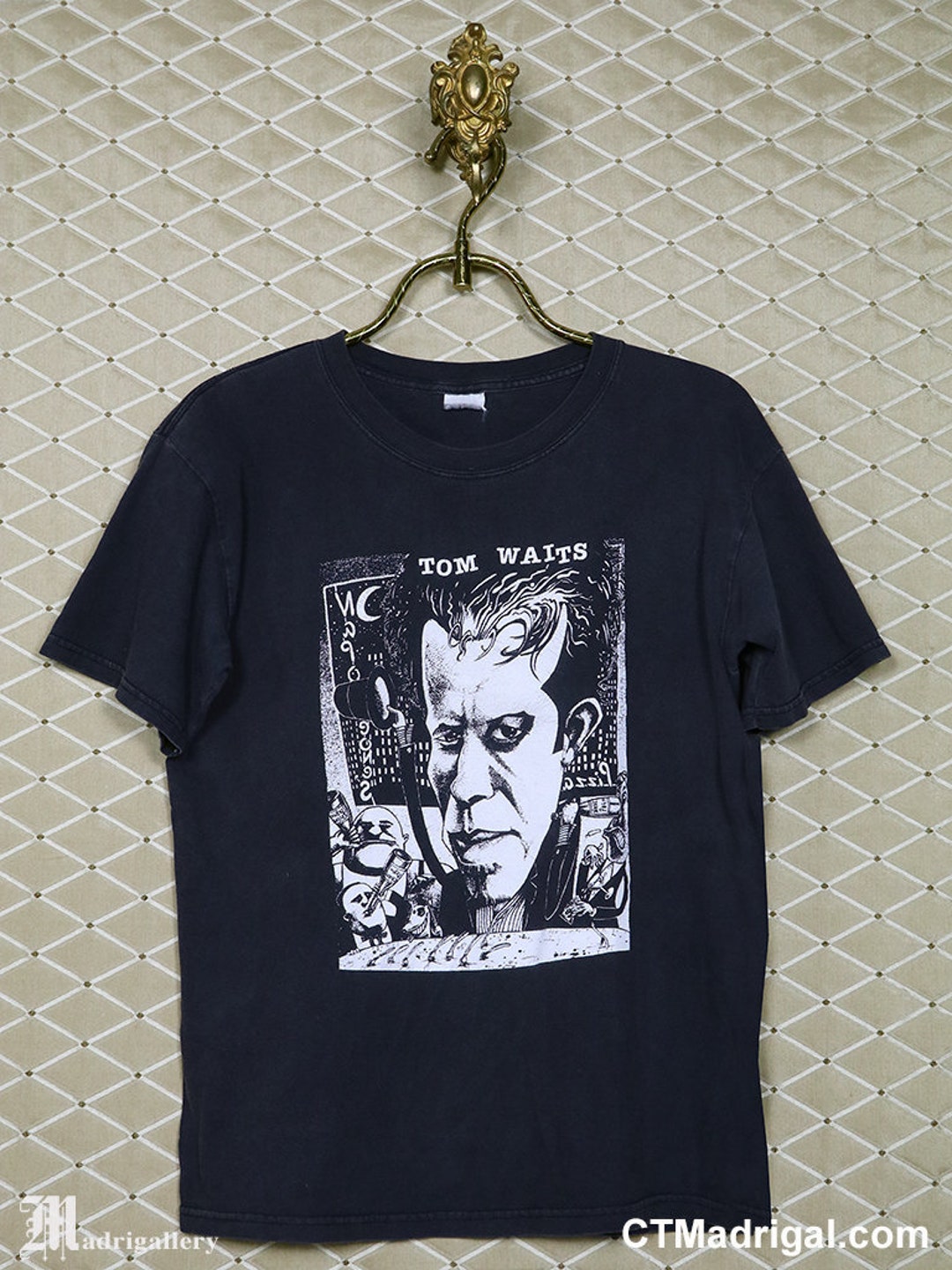 TOM WAITS ビンテージ　ヴィンテージ　Tシャツ　XL トムウェイツ 古着 トム ウェイツ【Tom Waits】プリントT シャツ Vintage T