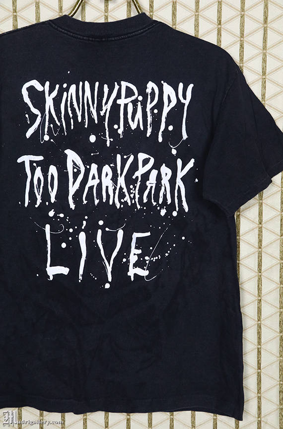 SKINNY PUPPY Tシャツ TOO DARKPARK LIVE Vintage 1990 Skinny Puppy, Live, Too Dark Park, Tour T-shirt