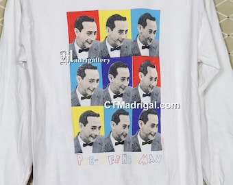 1980s Peewee Herman T-Shirt with Hand Painting 