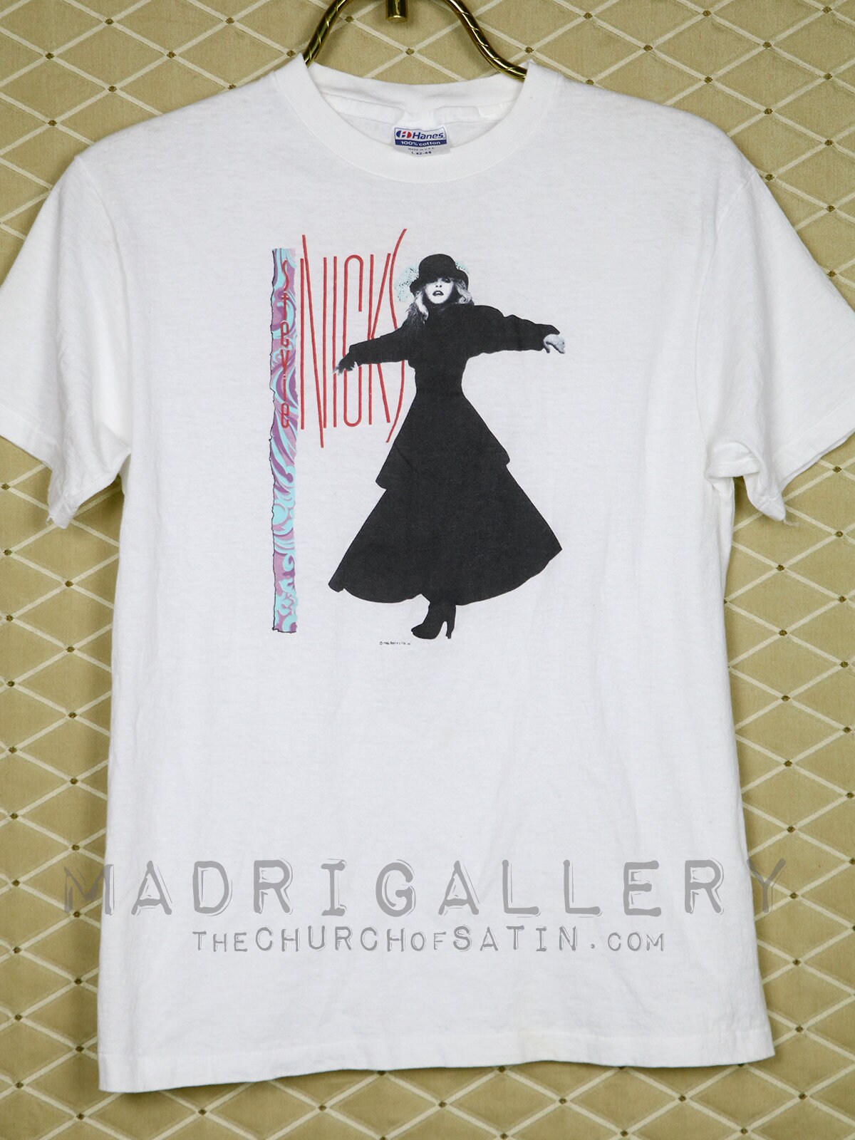 レディース 古着 80s USA製 Stevie Nicks 「ROCCK A LITTLE」 1986 WORLD TOUR シンガー アーティスト Tシャツ S 古着 1986-Stevie-Nicks-Rock-A-
