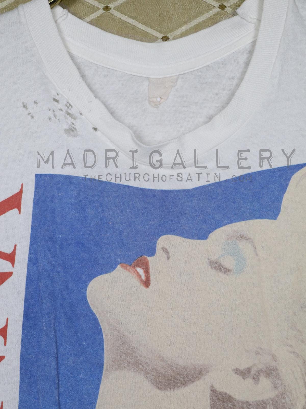 Madonna T-shirt Vintage Rare White Tee Shirt True Blue 1980s 80s 