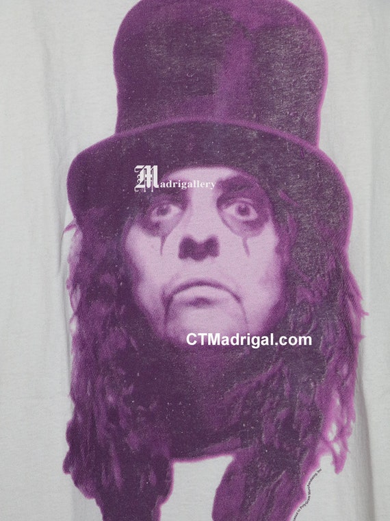 Alice Cooper t-shirt, vintage rare white tee shir… - image 3