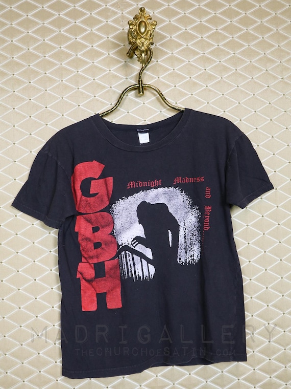 GBH Tour Shirt Nosferatu Punk T-shirt Vintage Rare Midnight