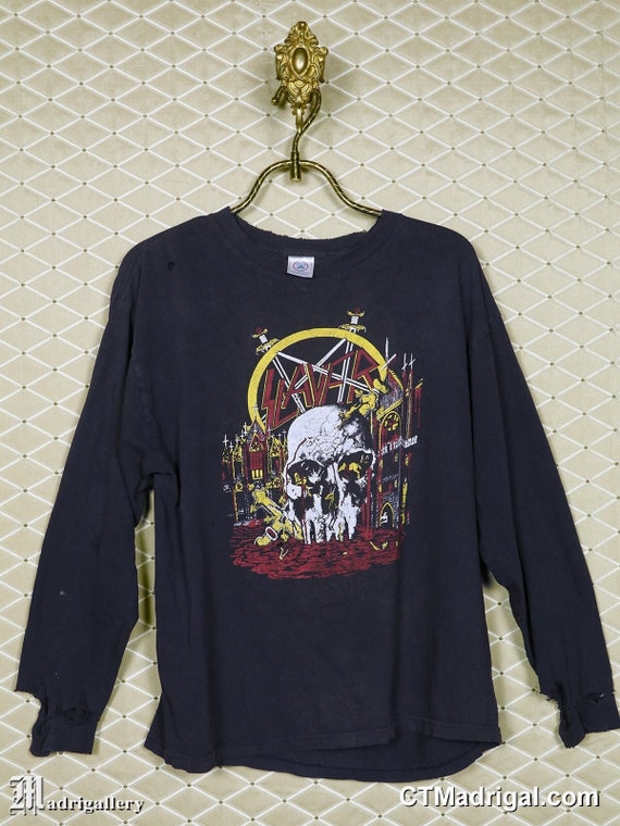 Slayer Shirt Vintage Rare Thrash Metal Shirt Metallica - Etsy