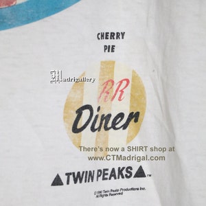 Twin Peaks t shirt, David Lynch, vintage rare horror T-shirt white Dune Fire Walk With Me Eraserhead Blue Velvet Laura Palmer Lost Highway image 4