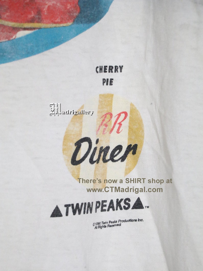 Twin Peaks t shirt, David Lynch, vintage rare horror T-shirt white Dune Fire Walk With Me Eraserhead Blue Velvet Laura Palmer Lost Highway image 4