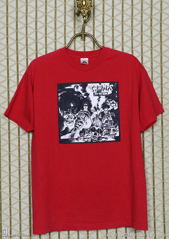 The Cramps T-shirt, Soft Red Tee Shirt, Vintage Rare, Lux Interior