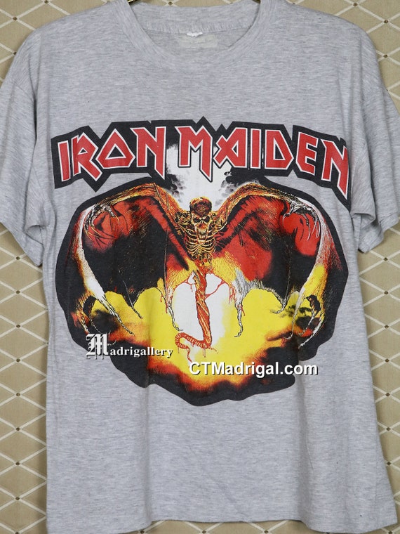 Iron Maiden Shirt, Fear of the Dark T-shirt, Vintage Heavy Metal