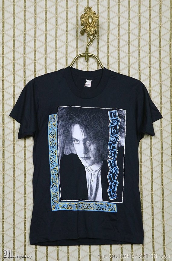 The Cure t-shirt, vintage rare faded black tee sh… - image 1