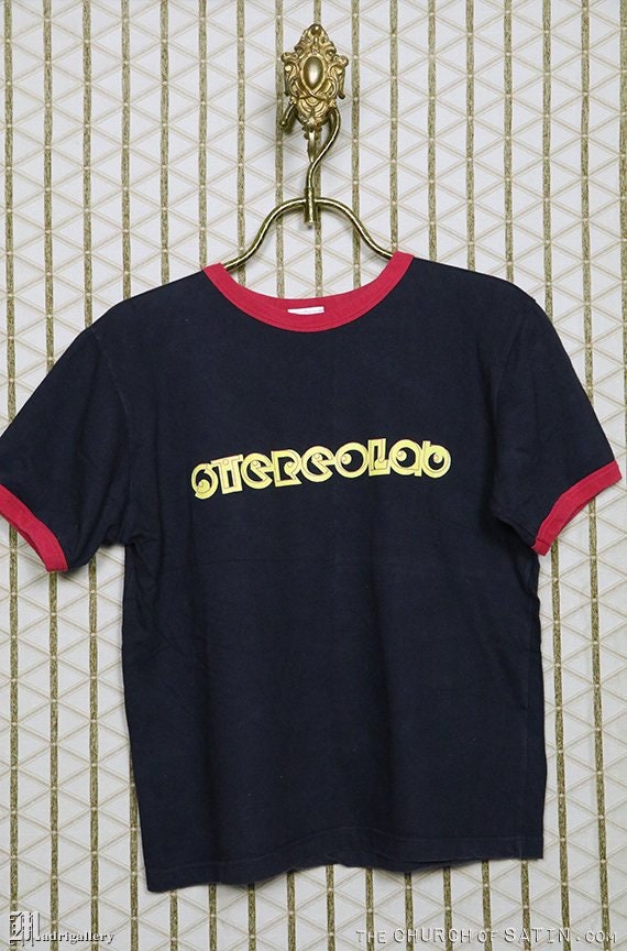 Stereolab t-shirt, vintage rare tee shirt, black r