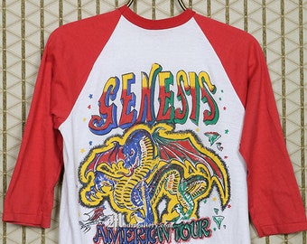 Genesis T-shirt, Peter Gabriel, Pink Floyd Rush Yes, Vintage Rare 