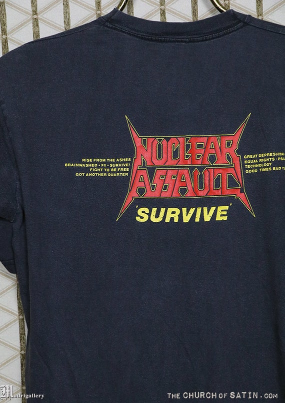 Nuclear Assault Shirt Vintage Rare T-shirt Soft Thin Sacred Reich