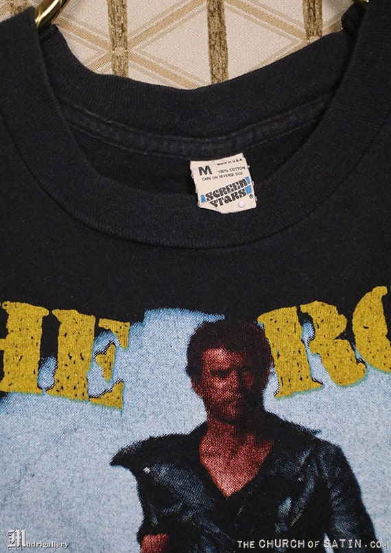 Road Warrior Shirt, Vintage 1980s Rare T-shirt, Black Tee Shirt