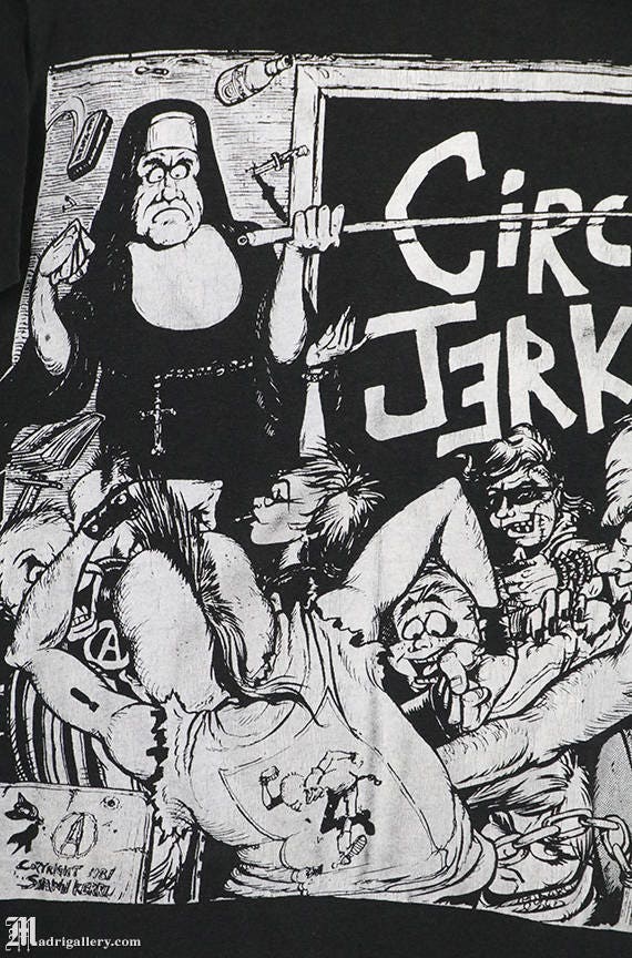 Circle Jerks shirt, vintage rare T-shirt, punk ro… - image 2