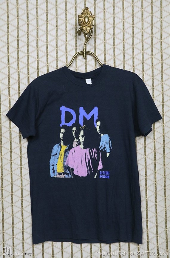 Depeche Mode T-shirt Vintage Rare Black Tee Shirt 1980s 80s - Etsy