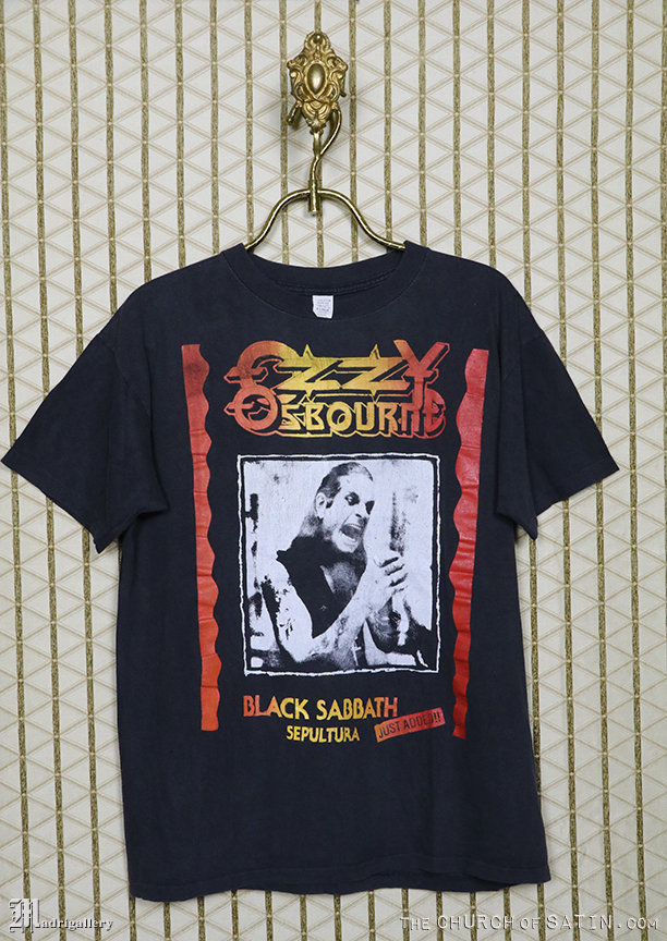 【激レア】1992年オリジナル BLACK SABBATH ツアーTシャツ オジーのTシャツ、ヴィンテージのレアなコンサートツアーTシャツ