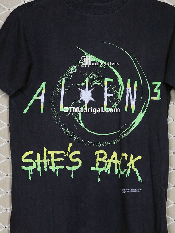 エイリアン3のTシャツ、1992年のTシャツ、SFホラー映画の エイリアン3のTシャツ、1992年のTシャツ、SFホラー映画の
