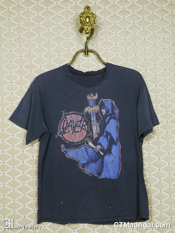 90s SLAYER ツアーTシャツ SPILL THE BLOOD 古着Tシャツ】音楽 SLAYER 