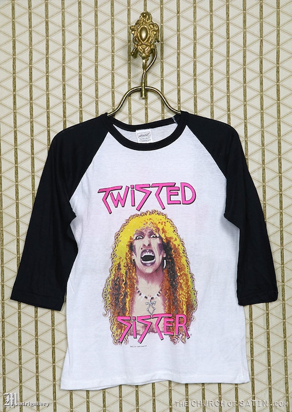 Twisted Sister T shirt Vintage Rare White Jersey Tee Shirt Heavy