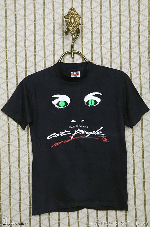 Cat People shirt, 1980s horror movie T-shirt, vint