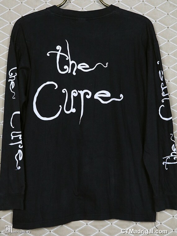 The Cure Shirt, Vintage Rare T-shirt, Lullaby, Black Long The Cure Shirt, Vintage Rare T-shirt, Lullaby, Black Long