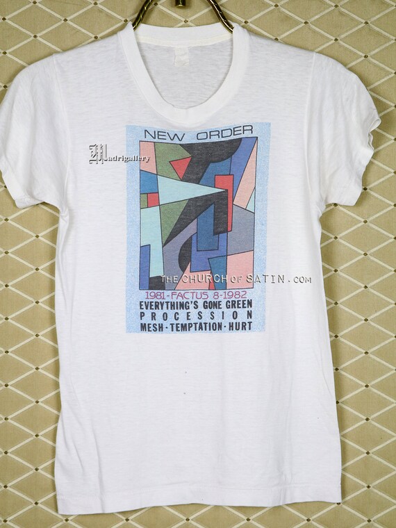 New Order Tour T-shirt Joy Division Vintage Rare Shirt Depeche