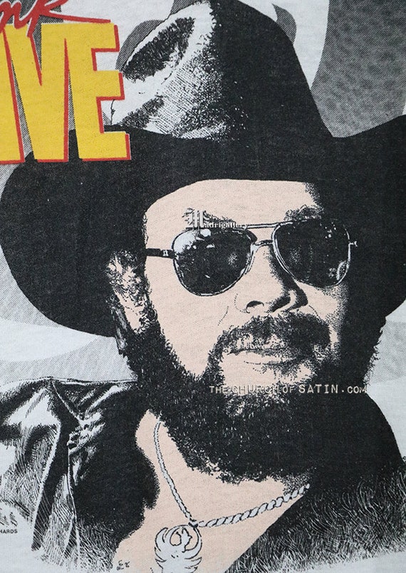 Hank Williams Jr t-shirt, vintage rare soft thin … - image 3