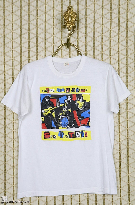 Sex Pistols Shirt, Vintage Rare Punk Screen Stars Johnny Rotten