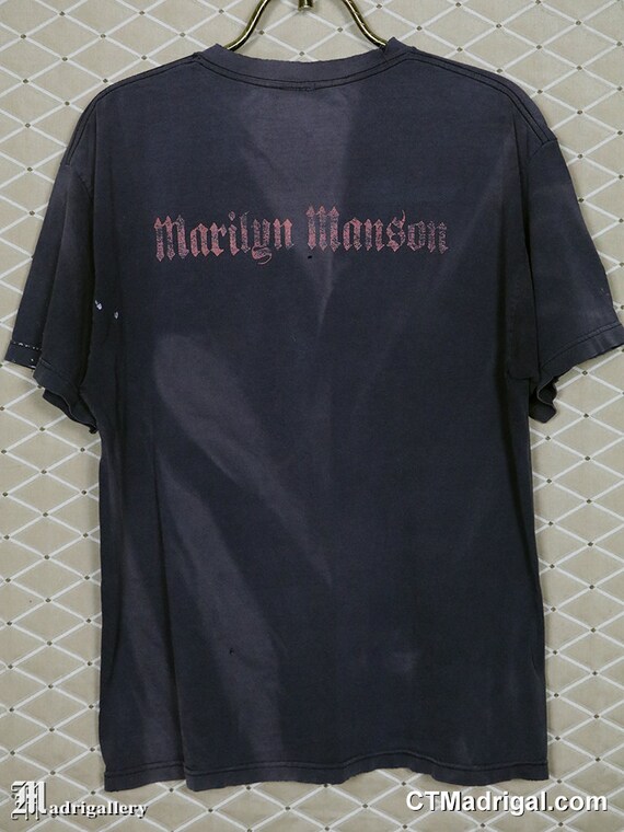 Marilyn Manson T-shirt, Vintage Rare Faded Black Tee Shirt Marilyn Manson T-shirt, Vintage Rare Faded Black Tee Shirt