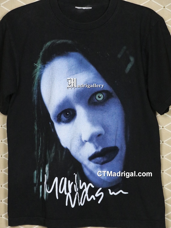 トップス Marilyn Manson vintage tee VINTAGE MARILYN MANSON TEE SHIRT 1991 SIZE LARGE – Vintage