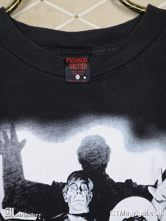 Horror movie T-shirt Frankenstein Wolfman Dracula… - image 6