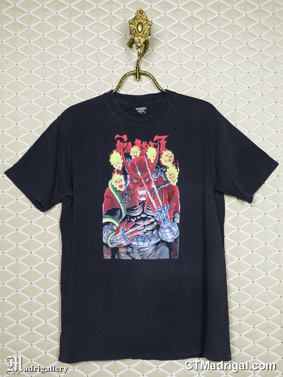 Faust Vintage Rare Comic Book T-shirt, Black Tee Shirt Horror