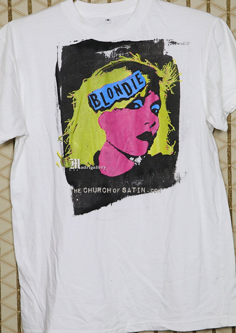 Blondie T-shirt Debbie Deborah Harry white tee shirt Andy | Etsy