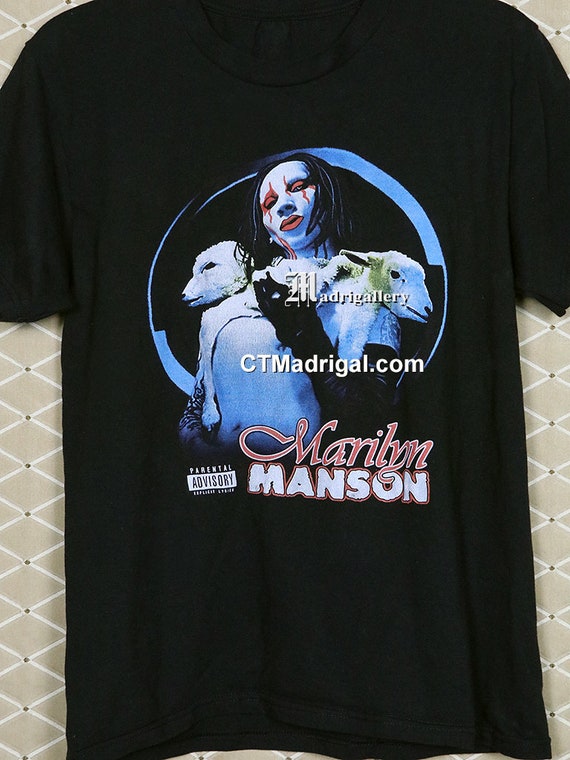 Marilyn Manson T-shirt, Vintage Rare Lamb of God Shirt, Punk