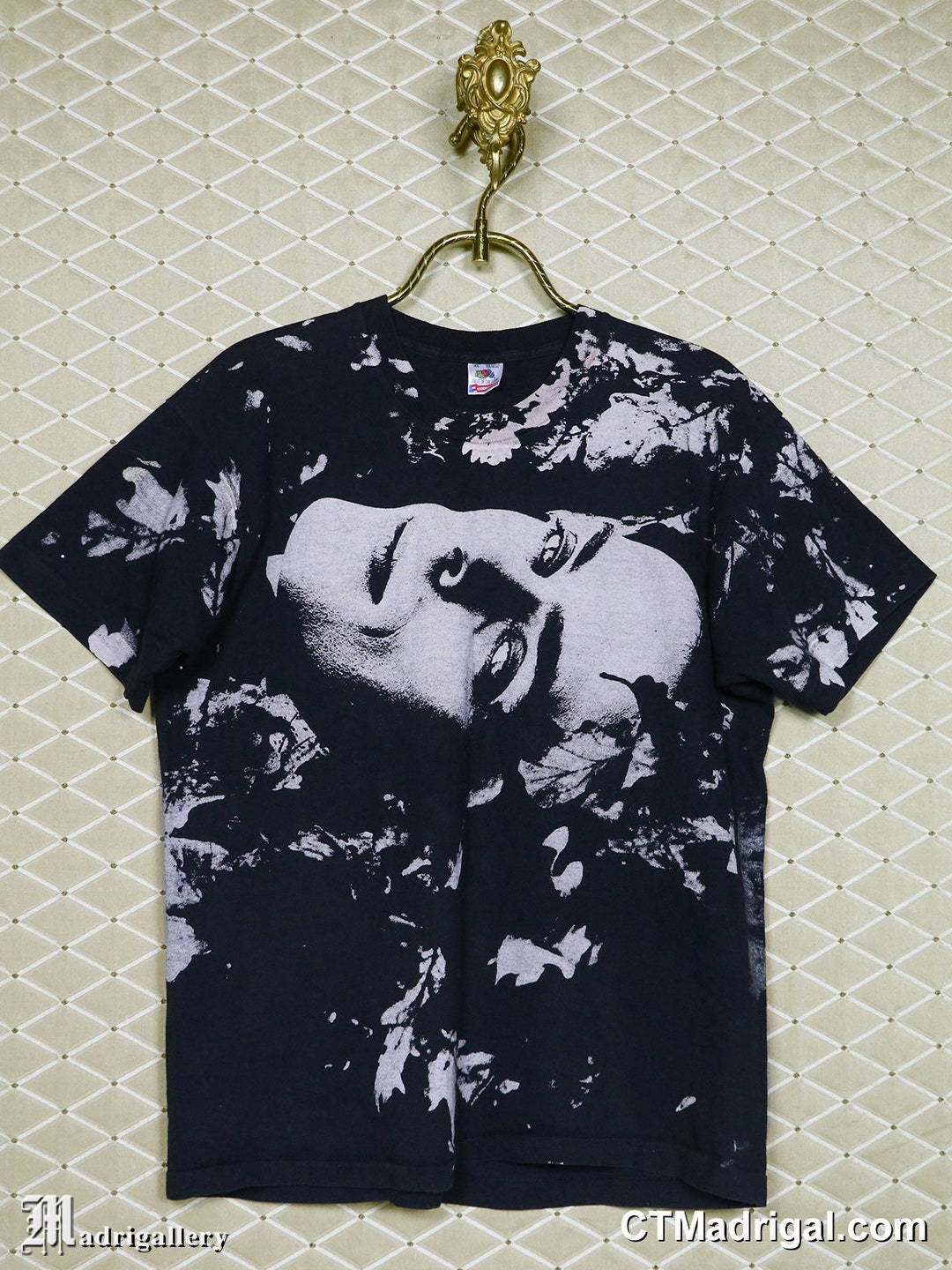 ピーター・マーフィーのTシャツ、ヴィンテージの黒のTシャツ