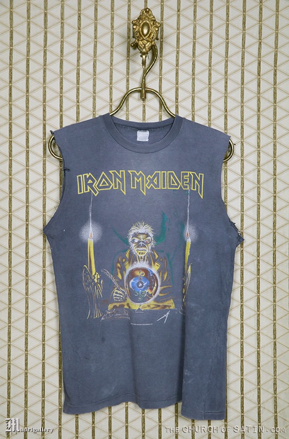Iron Maiden Shirt, Original OG 1988 Seventh Son Tour Tee
