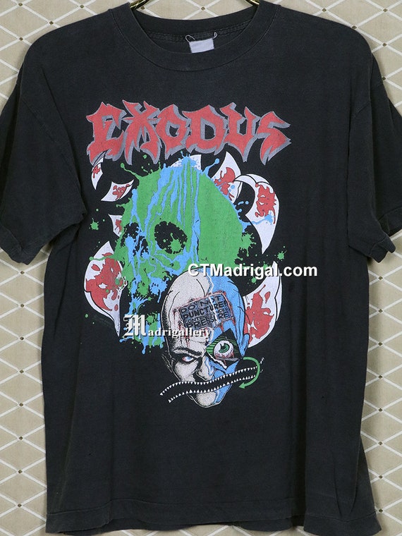 Exodus Shirt, Vintage Rare Tour T-shirt, Overkill Flotsam and