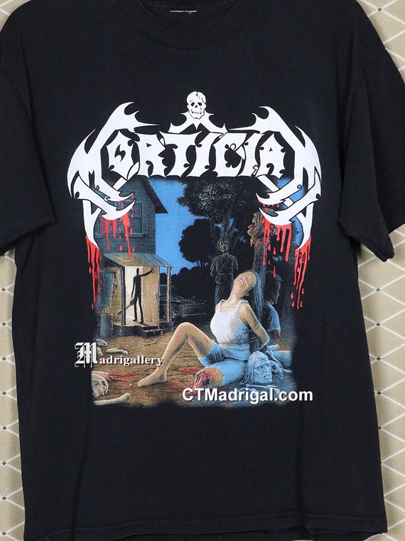 Mortician T-shirt, Vintage Rare Black Tee Shirt Death Metal