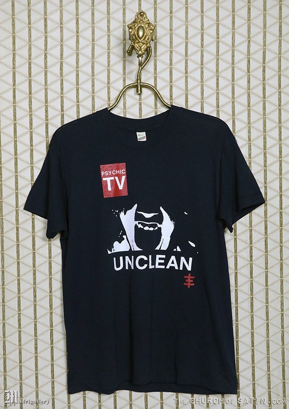 Psychic TV T-shirt, Screen Stars Vintage Rare Tee Shirt Psychic TV T-shirt, Screen Stars Vintage Rare Tee Shirt