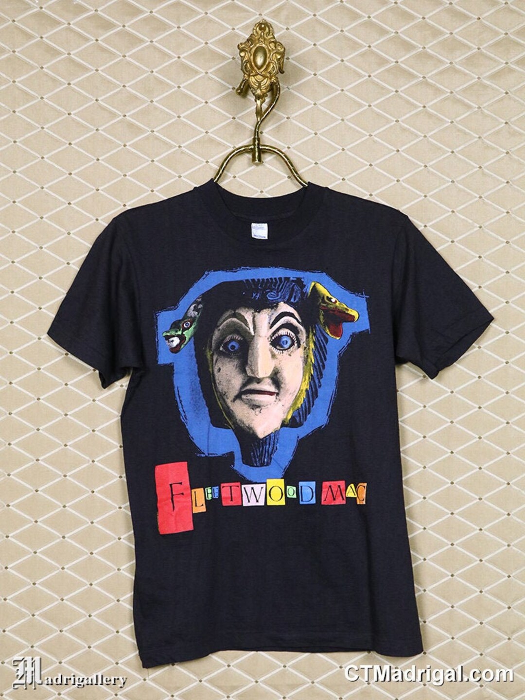 MadeWorn Stevie Nicks Mystic Cropped Tee in Vintage Black